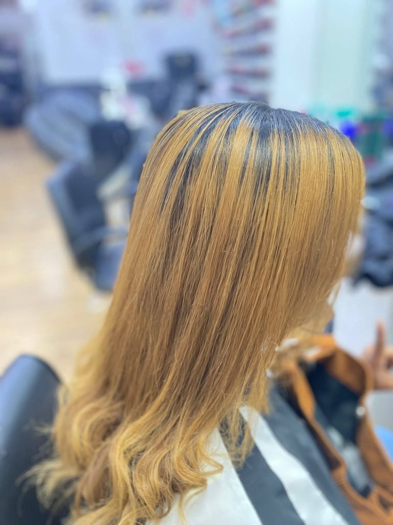 Natural hair treatment at Afro Hair Trends, Stratford London